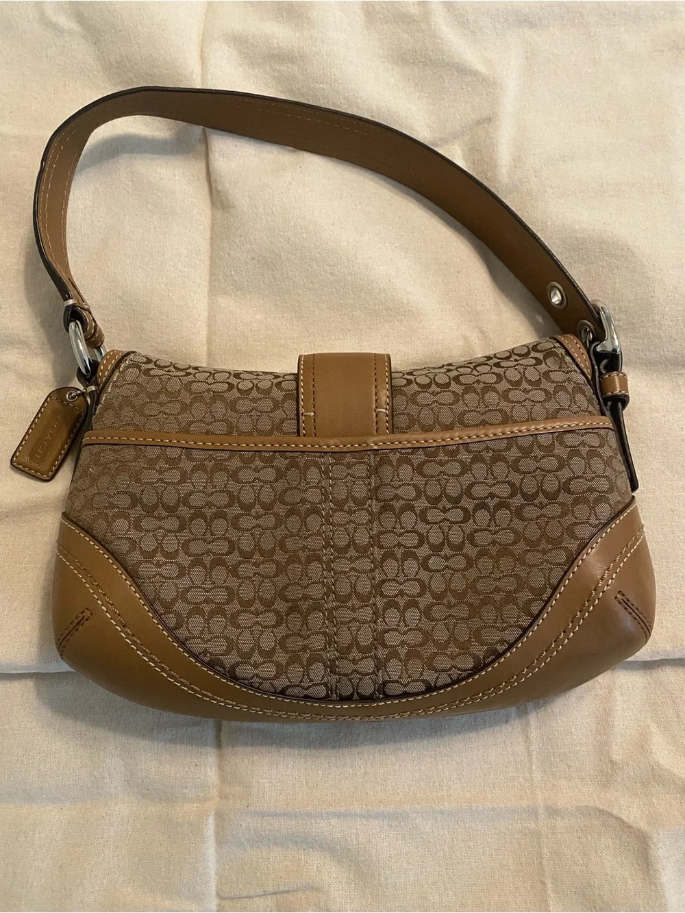 Small Coach Soho Signature Flap Shoulder Bag F10925